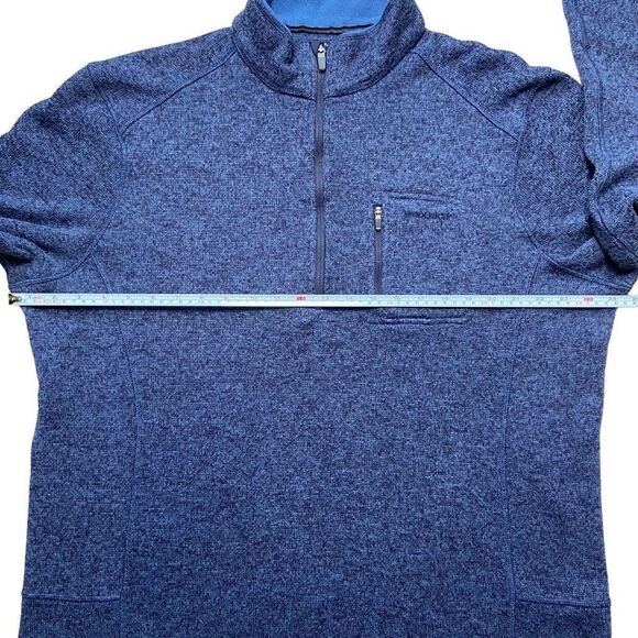 Woolrich Men’s‎ Quarter Zip Pullover Sweater Blue Size XL - Picture 4 of 10